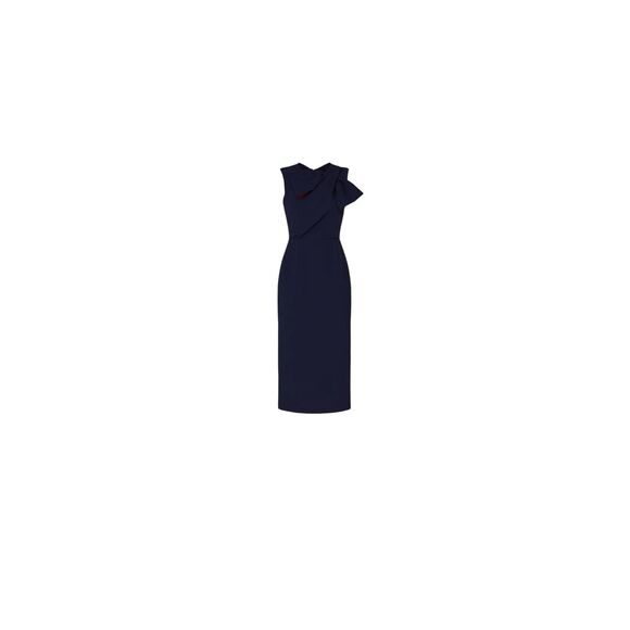 Roksanda Flandre Elegant Sheath Black Dress Size 16 MSRP: $1,303 - Picture 1 of 11